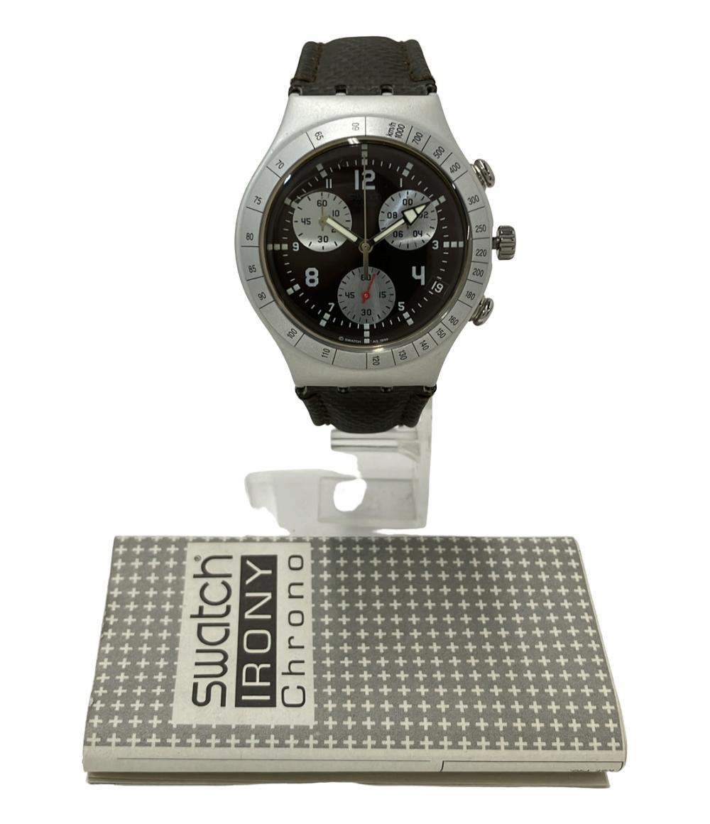 スウォッチ 腕時計 IRONY クオーツ ブラウン メンズ Swatch
