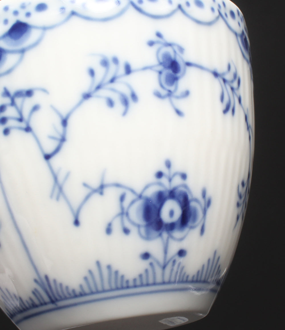 美品 Royal Copenhagen カップ&ソーサー ブルーフルーテッド ハーフレース ロイヤルコペンハーゲン