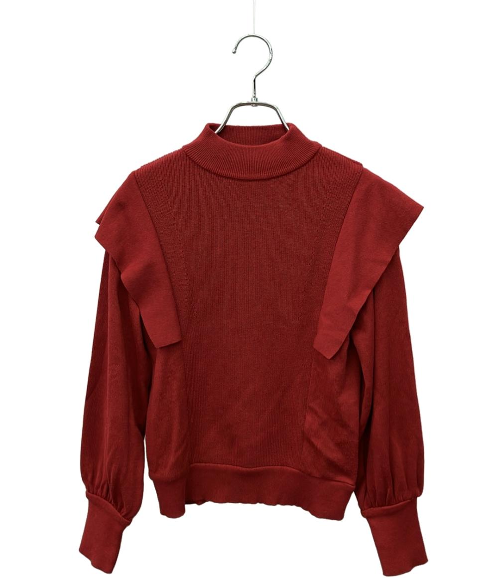 【UNITED TOKYO】 ハイネックフリルニット UNITED TOKYO 長袖 ハイネック ニット フリルニット レディース SIZE 1