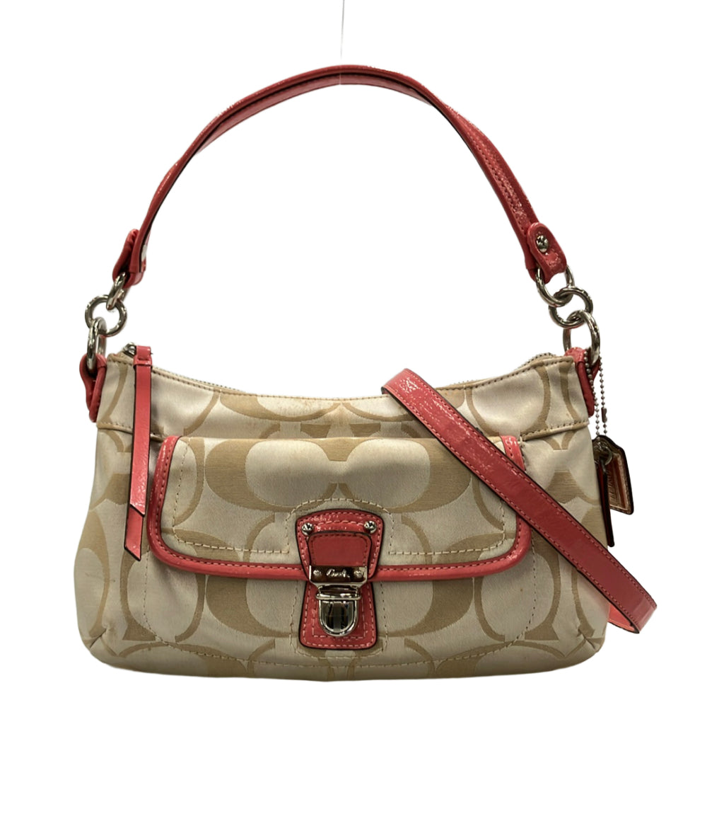COACH 2way ショルダーバッグ 肩掛け 斜め掛け シグネチャー 18983