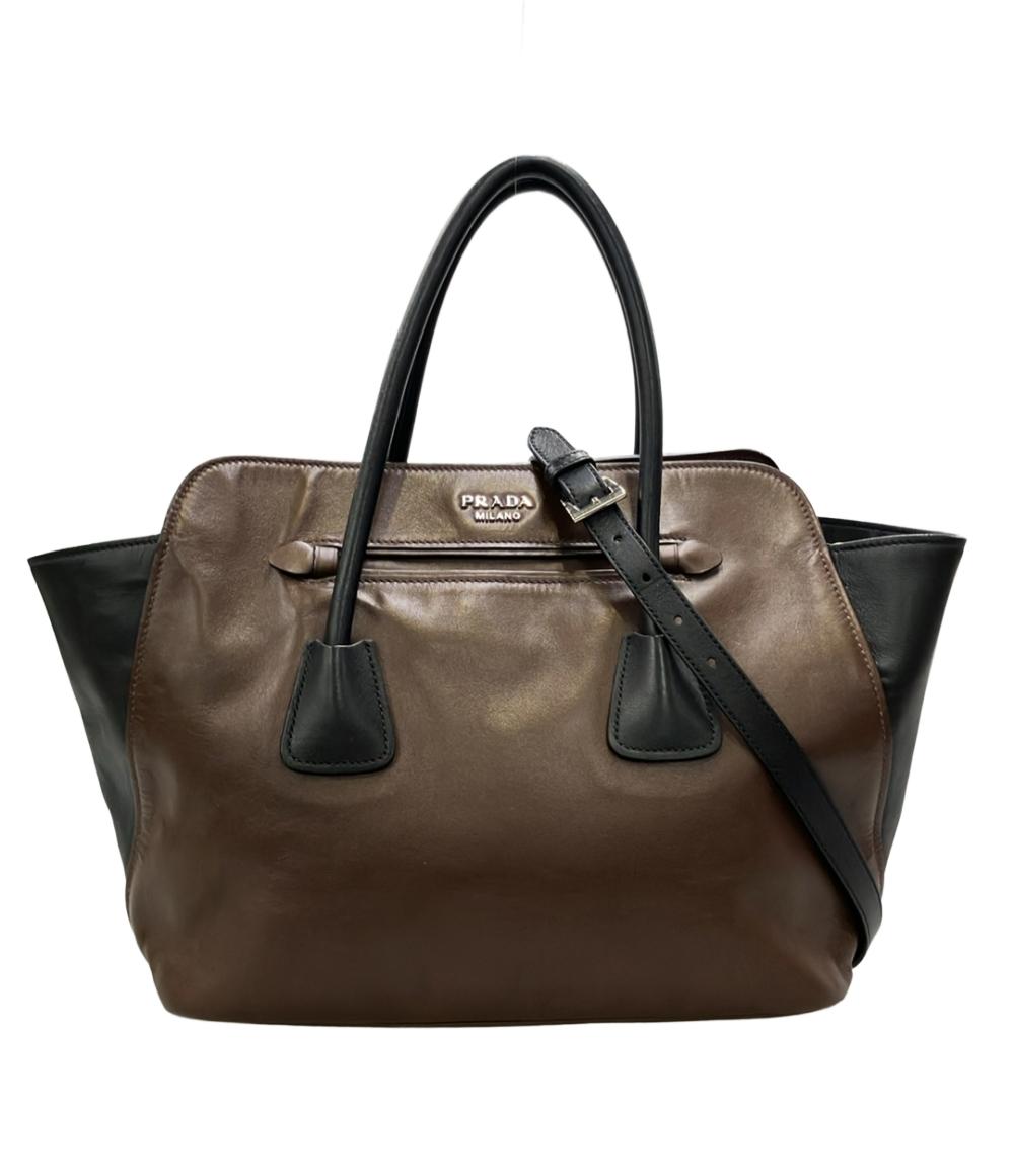 PRADA/プラダ レディース 2way ショルダーバッグ/ハンドバッグ 三角