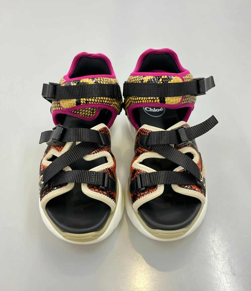 Chloe スポーツサンダル パイソン柄 レディース SIZE 36 (23cm) クロエ