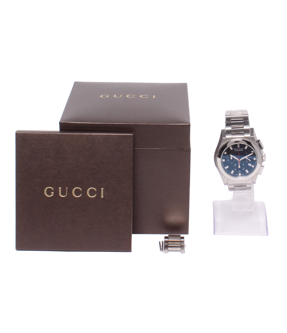 GUCCI 腕時計 パンテオン クオーツ ブラック 115.2 メンズ グッチ