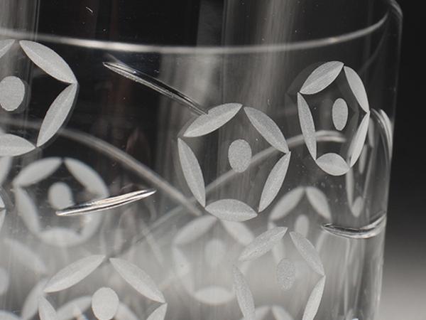 美品 ティファニー グラス タンブラー 2点セット ペア 切子模様 TIFFANY&Co.