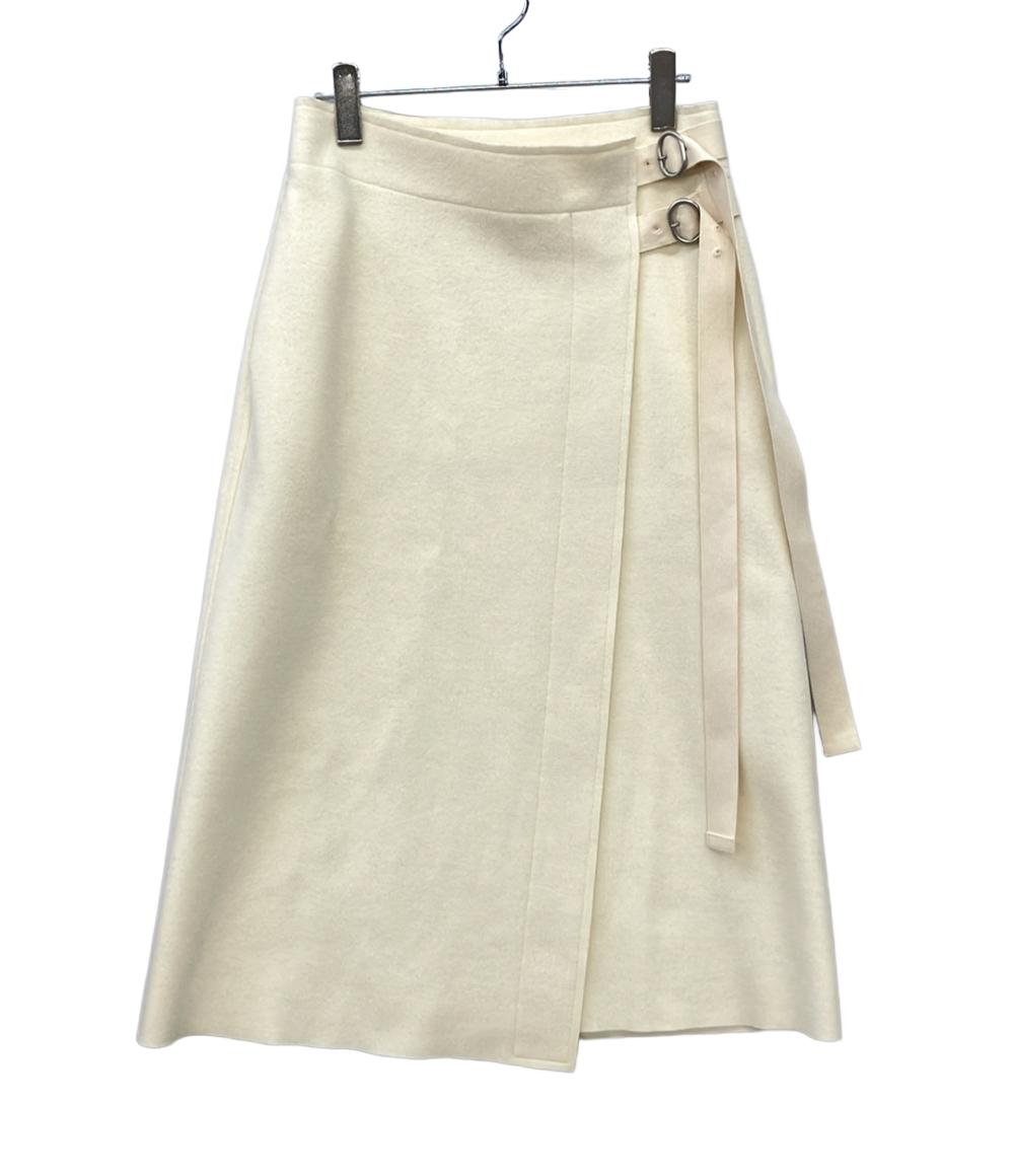 JIL SANDER バックルベルトラップスカートCANNOLO J40MA0157