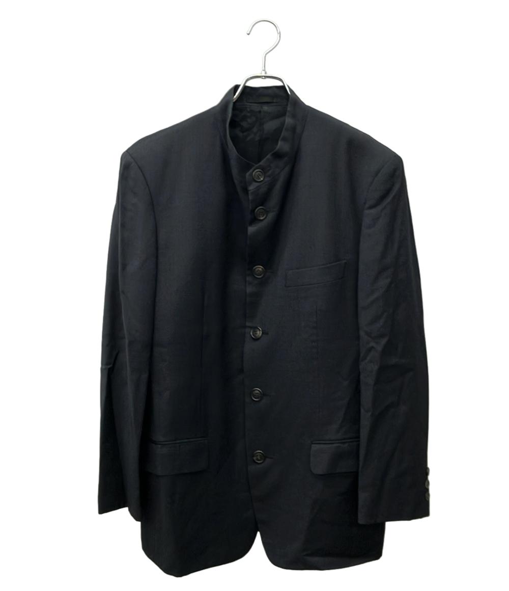 【ISSEY MIYAKE MEN】00ss リネンウール マオカラージャケット ISSEY MIYAKE MEN スタンドカラージャケット マオカラージャケット 学