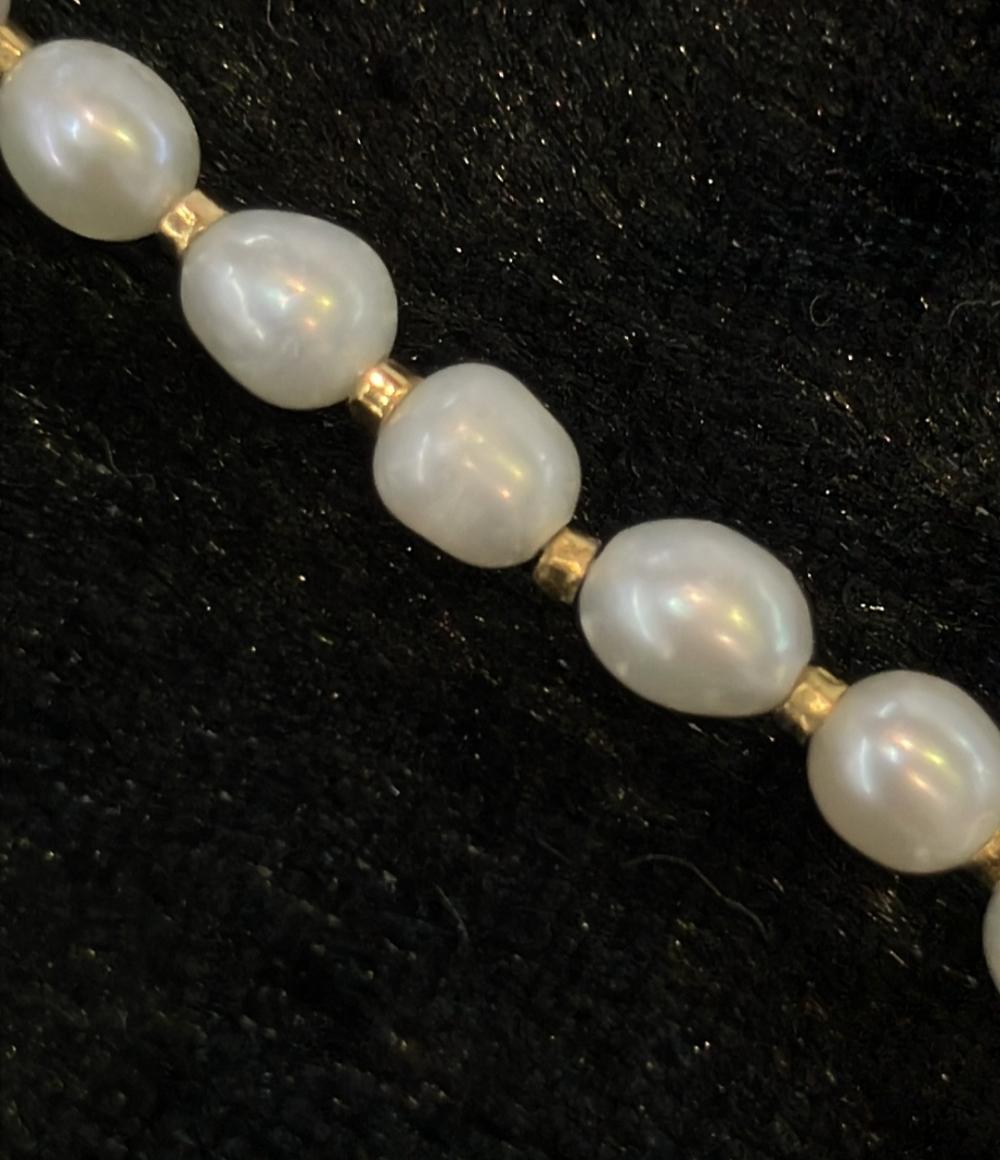 ネックレス 淡水パール 4.5-5.0mm 2点セット レディース