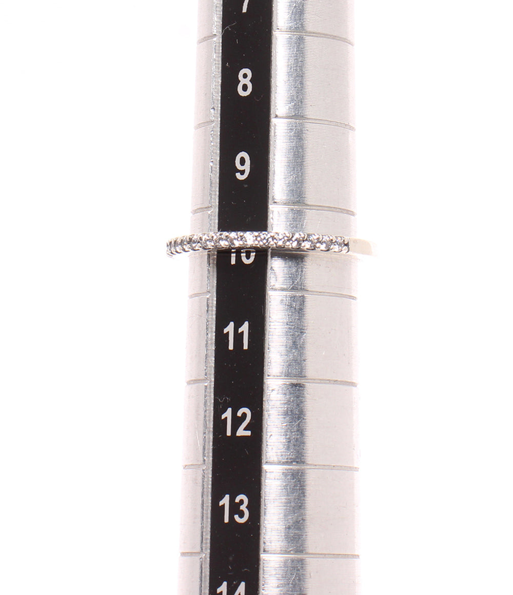 美品 PANDORA リング 指輪 SV925 ハーフエタニティ レディース SIZE 10号 パンドラ