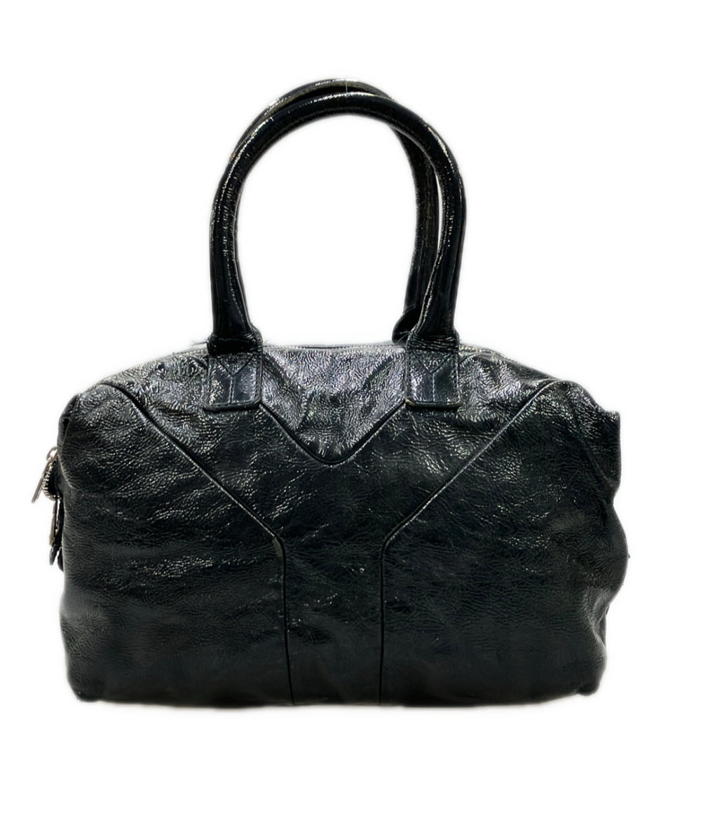 YVES SAINT LAURENT ミニボストンバッグ ハンドバッグ エナメル 