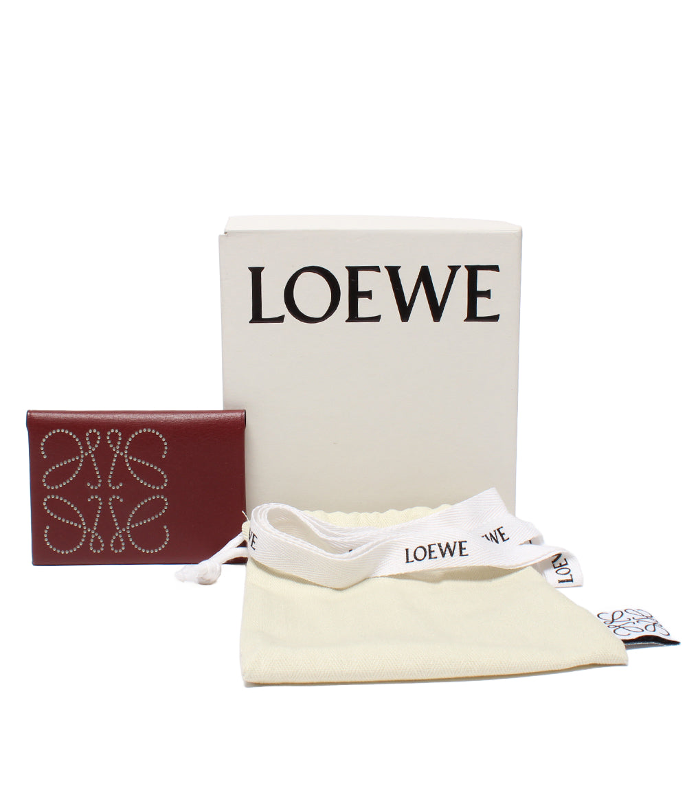 美品 LOEWE カードケース 名刺入れ パンチング レディース メンズ ロエベ