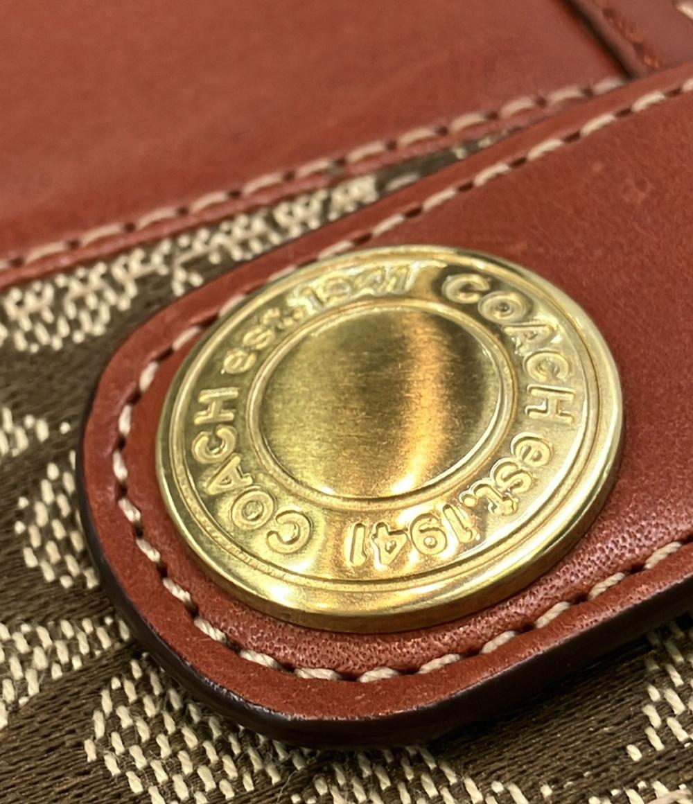 コーチ 二つ折り長財布 ミニシグネチャー レディース COACH
