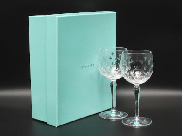 TIFFANY&Co. ワイングラス 2点セット ペア フローレット ティファニー
