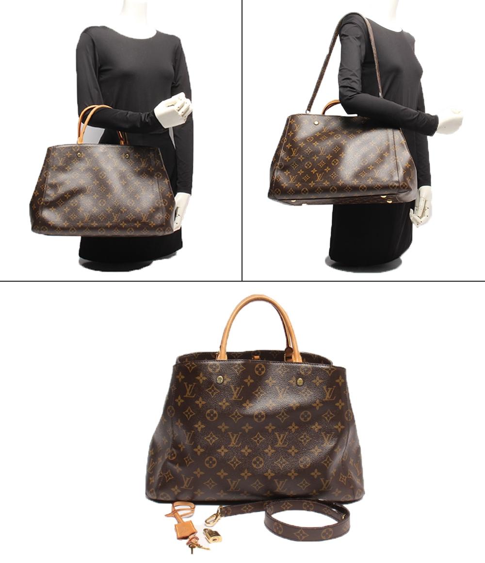 ルイ・ヴィトン 2wayハンドバッグ ショルダーバッグ 肩掛け モンテーニュGM モノグラム M41067 レディース LOUIS VUITTON