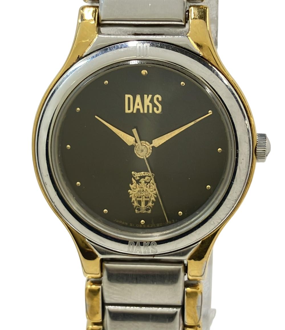 DAKS 腕時計 クオーツ ブラック D852C8-00 レディース ダックス