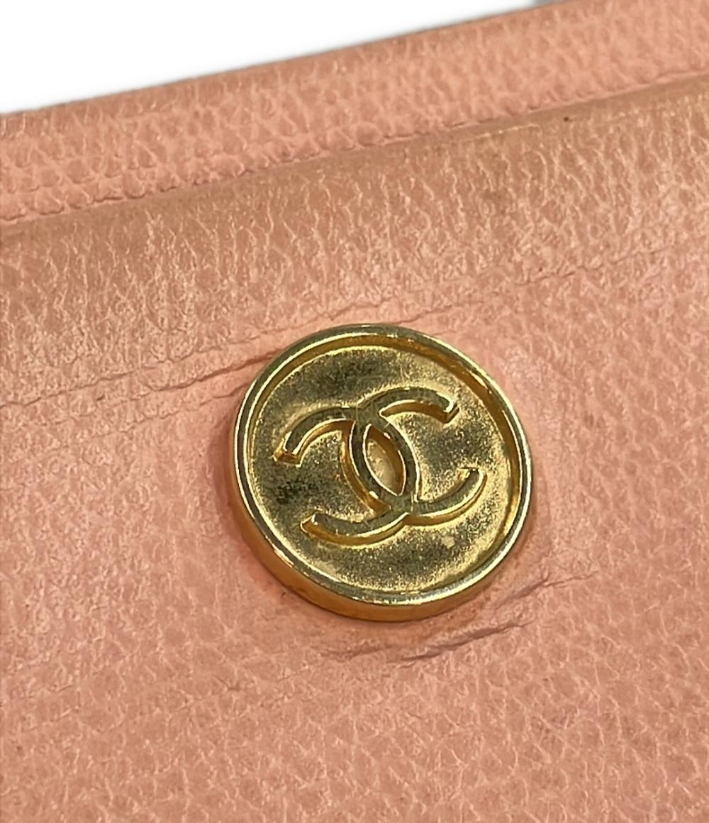 シャネル カードケース ゴールド金具 9番台 ココボタン レディース CHANEL