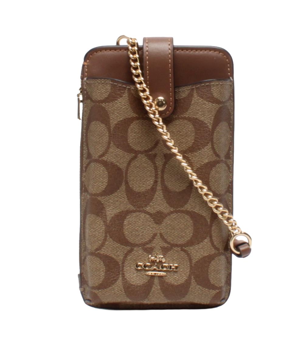 美品 コーチ ショルダーバッグ 斜め掛け スマホケース C7397  