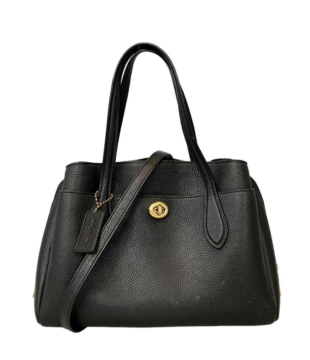 ✨極美品✨COACHコーチマディソンショルダーバッグターンロック黒