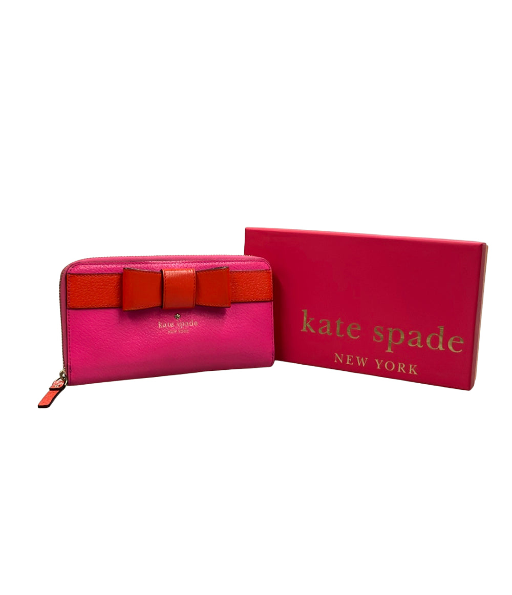Kate Spade ラウンドファスナー長財布 レザー PWRU3595 レディース ケイトスペード