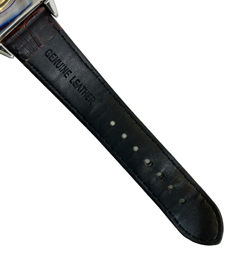 AUREOLE 腕時計 自動巻き シルバー SW-580-M メンズ オレオール