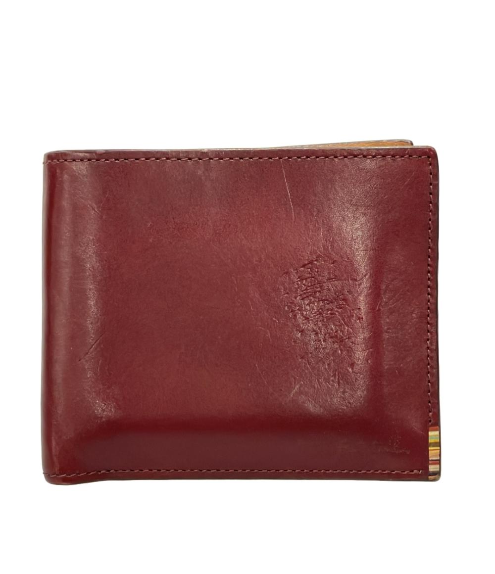 新品！Paul Smith 折り財布 スミシースケッチ564  レッド Paul Smith ポールスミス 二つ折り財布 レッド - 中古バッグ・財布小物