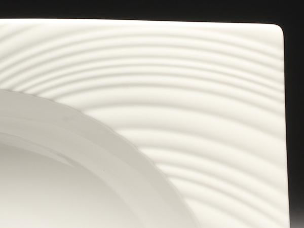 美品 WEDGWOOD スクエアボウル パスタプレート 皿 24cm エスリアル ETHEREAL ウエッジウッド