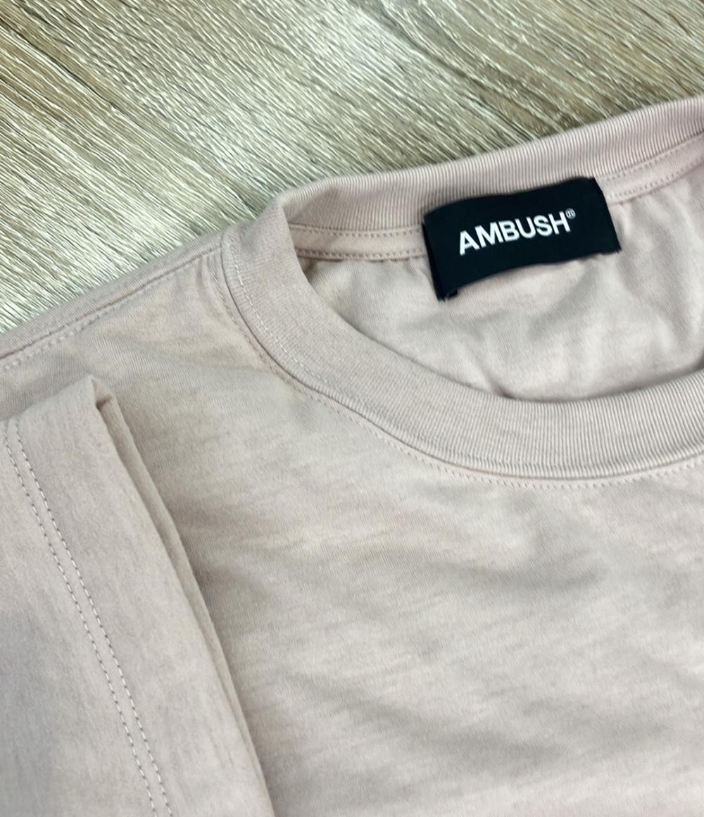 AMBUSH 半袖Tシャツ 中綿カットソー ロゴ刺繍 12112216 レディース SIZE 2 (M) アンブッシュ