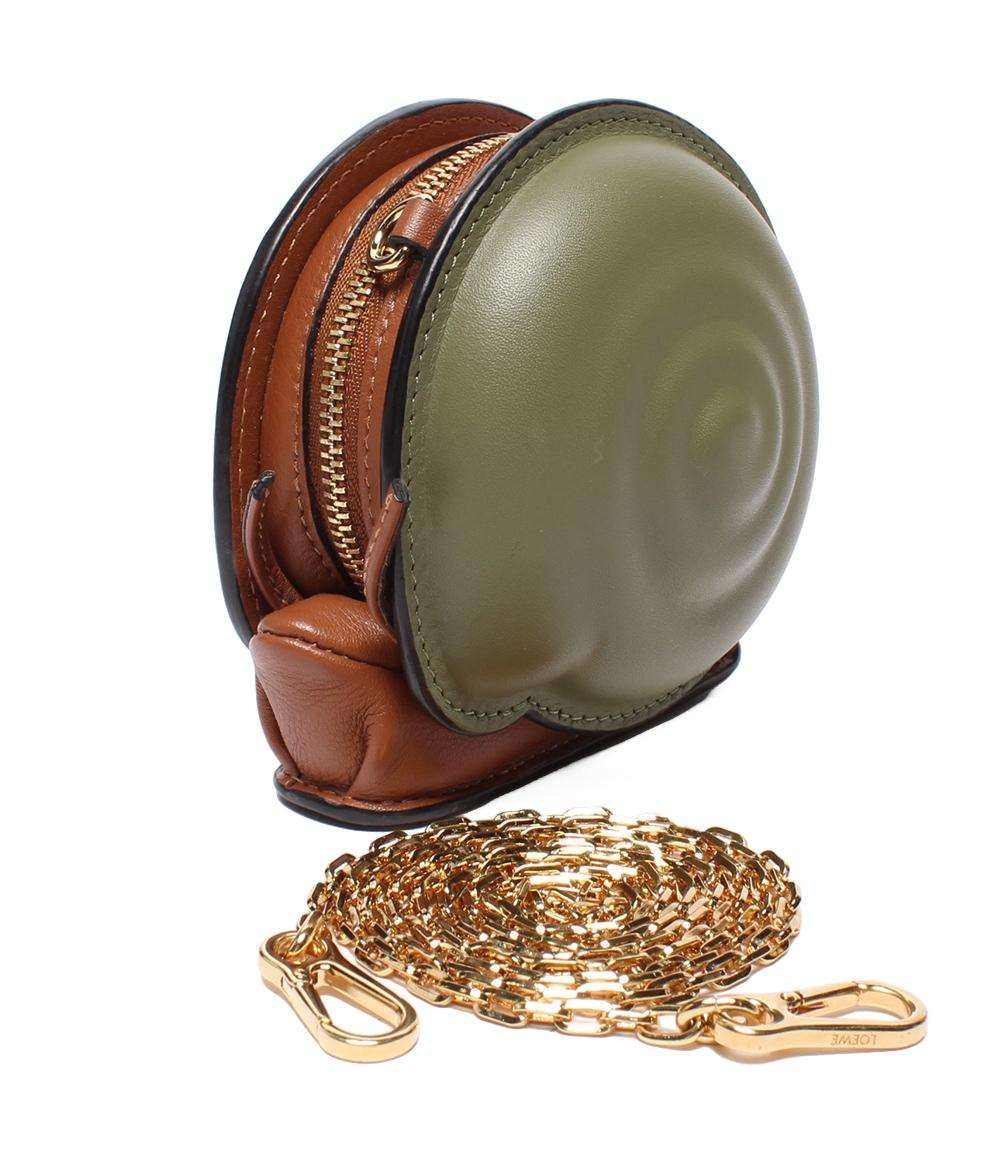 美品 LOEWE チェーンショルダーポーチ かたつむり スネイルポーチ レディース ロエベ