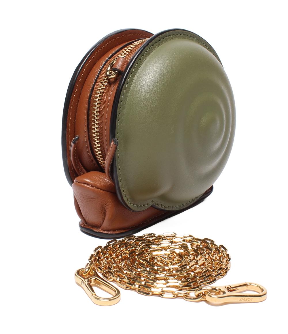 美品 LOEWE チェーンショルダーポーチ かたつむり スネイルポーチ レディース ロエベ