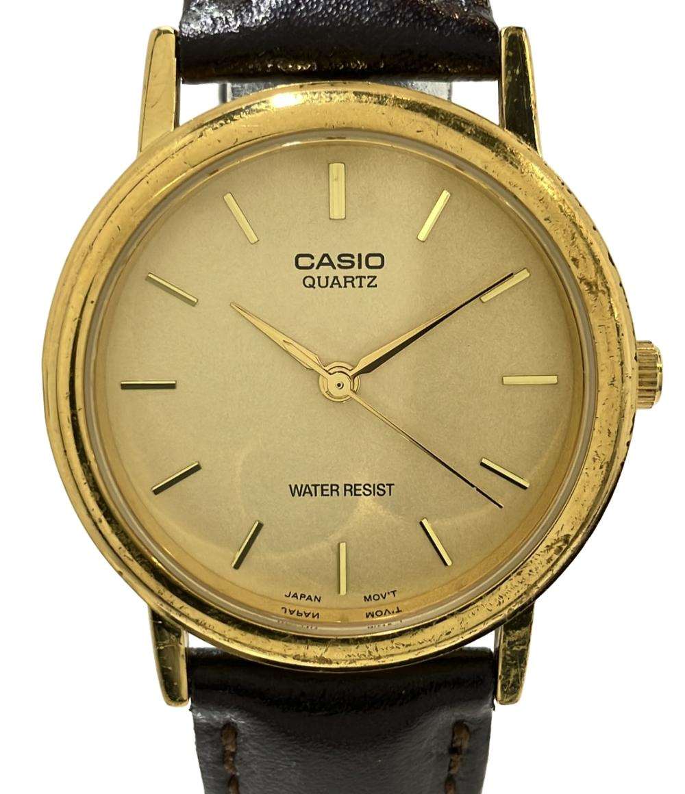 CASIO 腕時計 クオーツ ゴールド MTP-1095 メンズ カシオ – Rehello by
