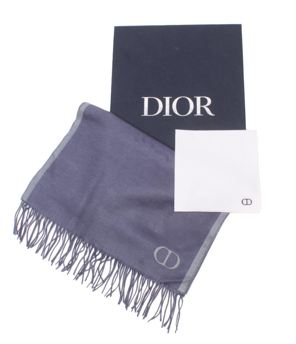 Dior マフラー シルク100% ダブルフェース CDロゴ 93E0015DH001 メンズ ディオール