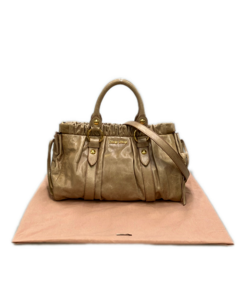Miu Miu 2way ハンドバッグ ショルダーバッグ 斜め掛け レディース ミュウ ミュウ