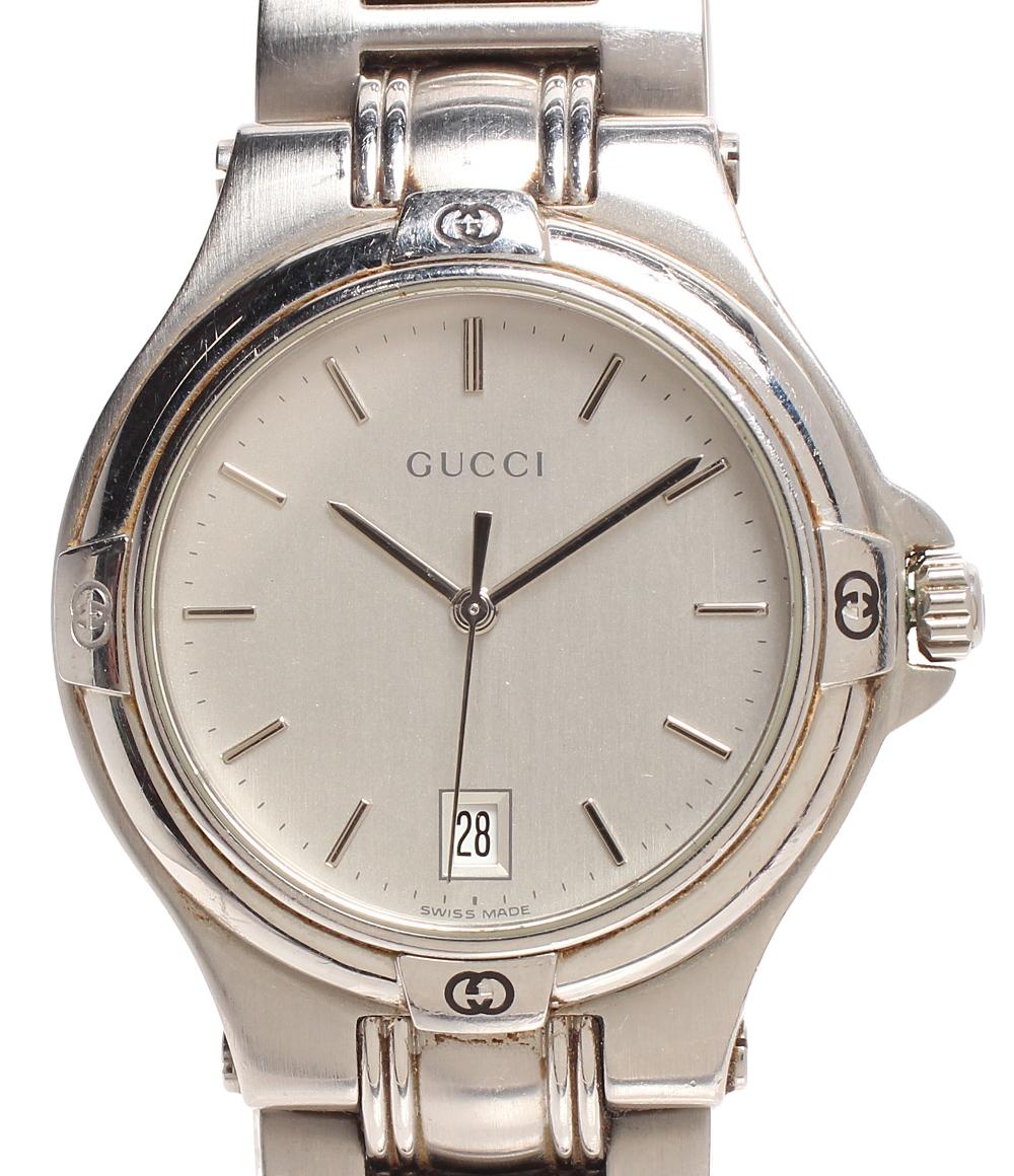 GUCCI グッチ 腕時計 9040M クォーツ メンズ SSベルト