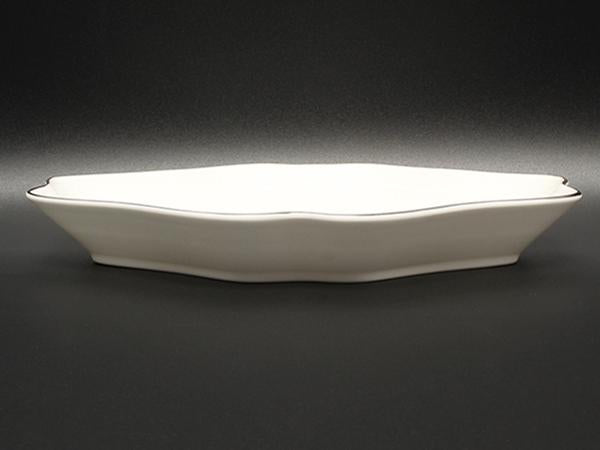 美品 WEDGWOOD ダイヤディッシュ 皿 22cm インタグリオ プラチナ ウエッジウッド