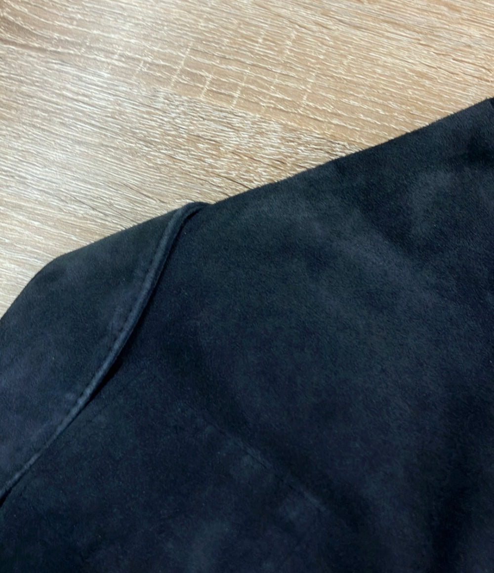 DENHAM 長袖シャツ やぎ革 スナップボタン SUEDE LEATHER SHIRT 01-22-08-40-091 メンズ SIZE S デンハム