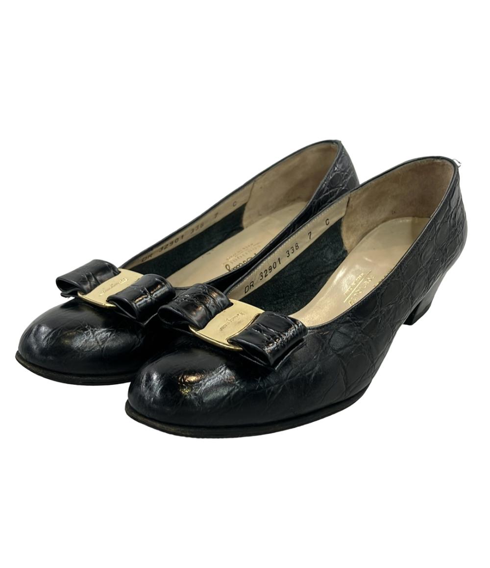 Salvatore Ferragamo ヴァラリボンパンプス DR 32901 338 レディース
