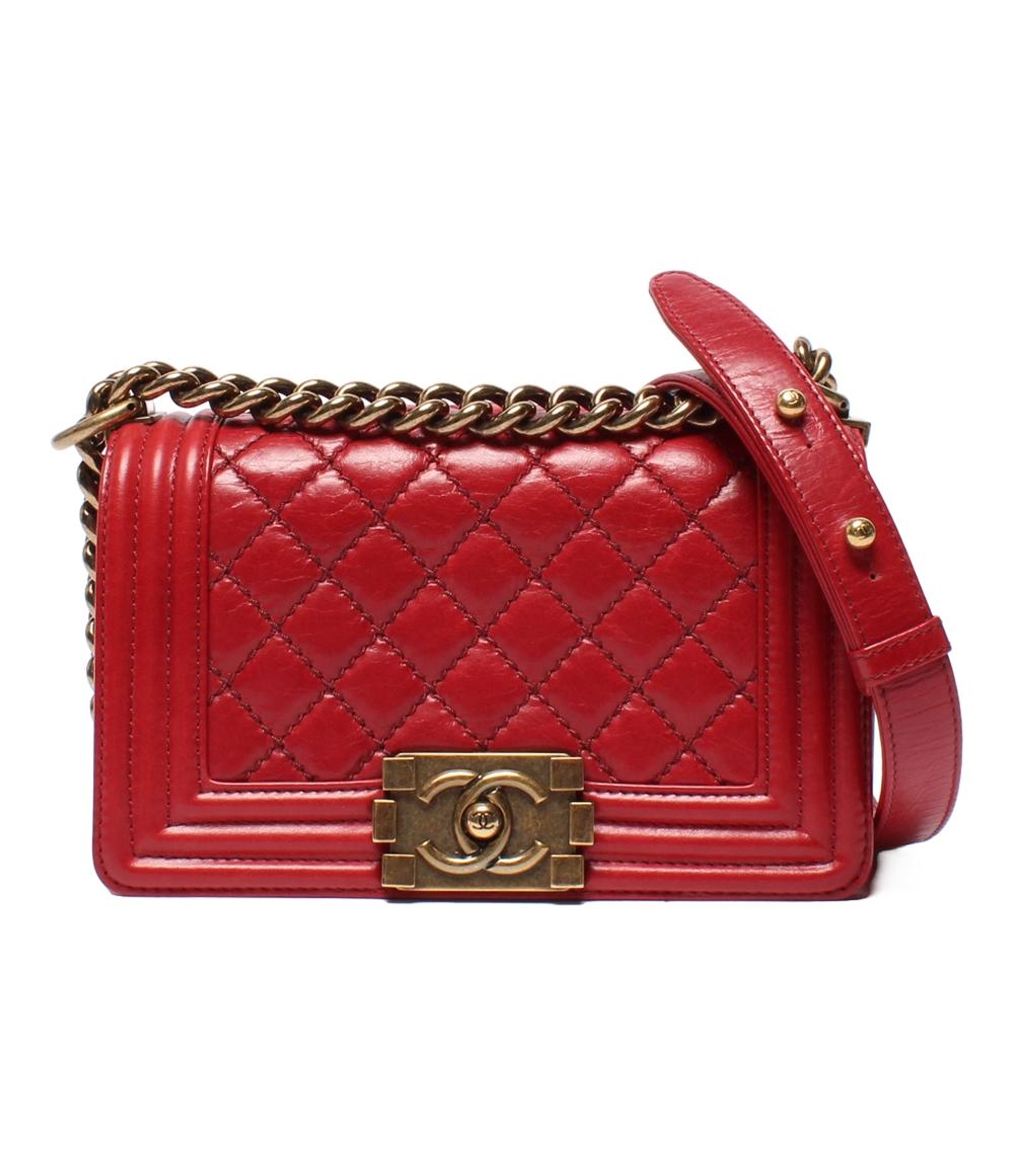 CHANEL チェーンショルダーバッグ ゴールド金具 マトラッセ レディース