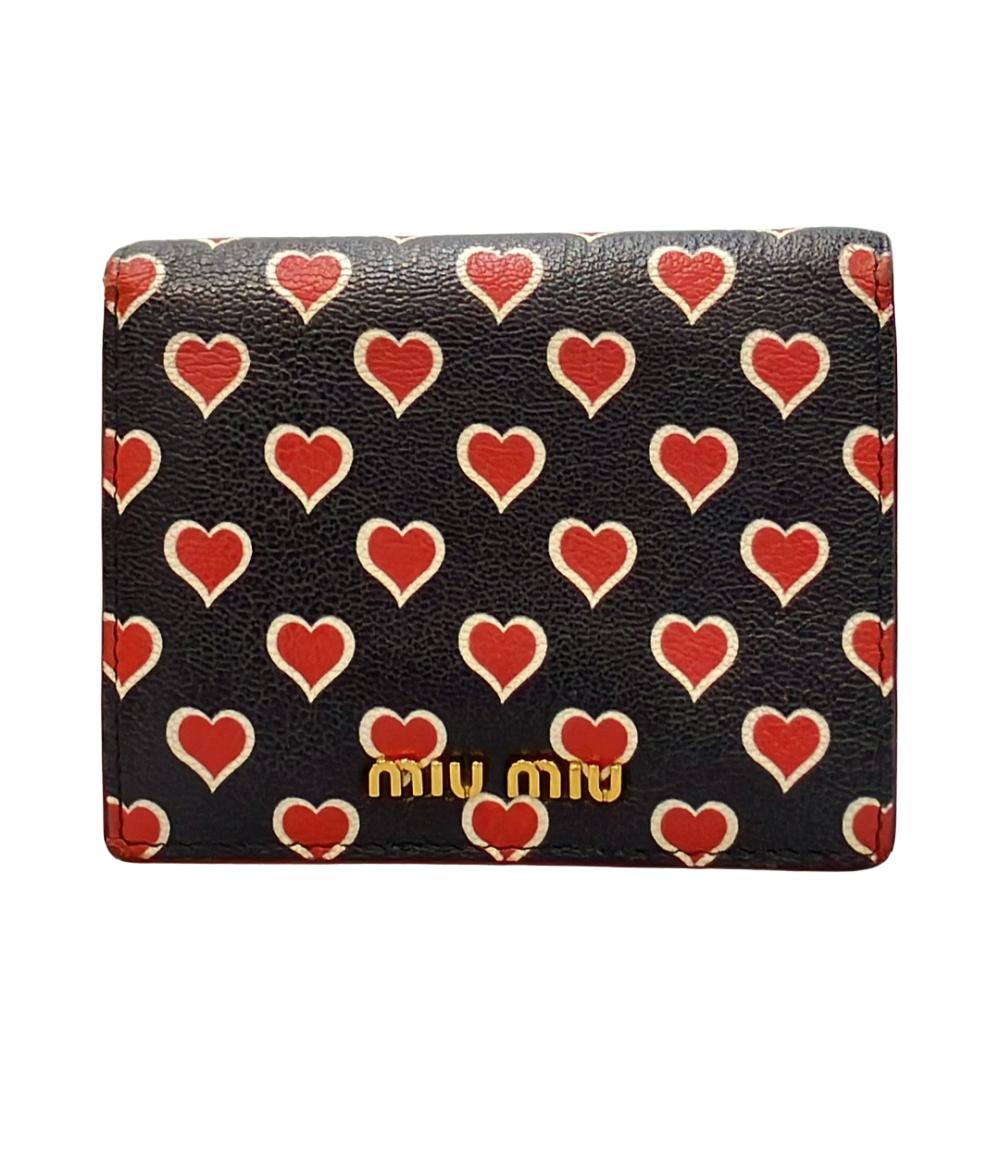 ミュウミュウ♪Eミアン2袋 Miu Miu 二つ折り財布 レディース ミュウ ミュウ – Rehello by BOOKOFF