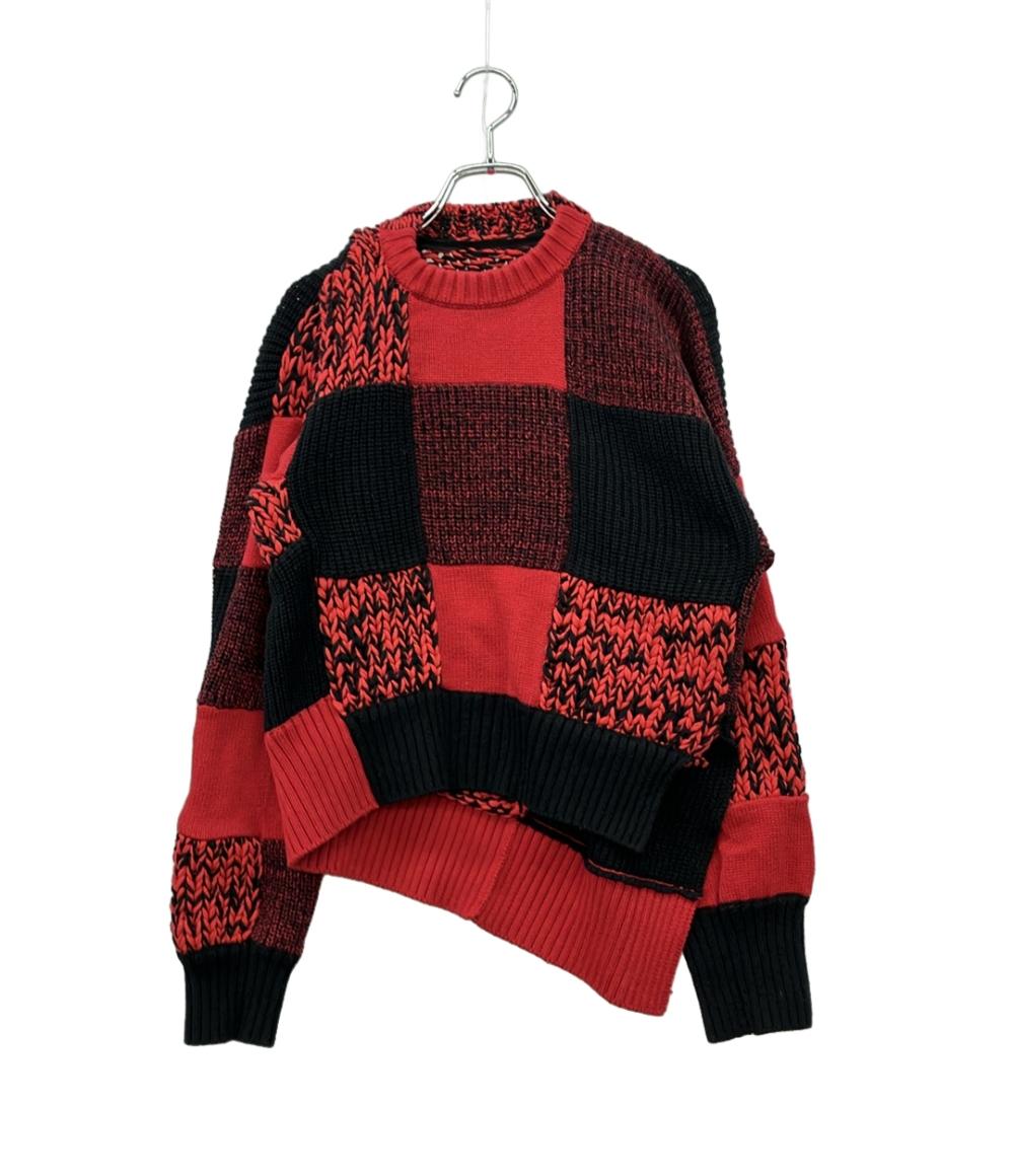 Sacai 長袖ニット Buffalo Check Pullover モード 22-05945 レディース