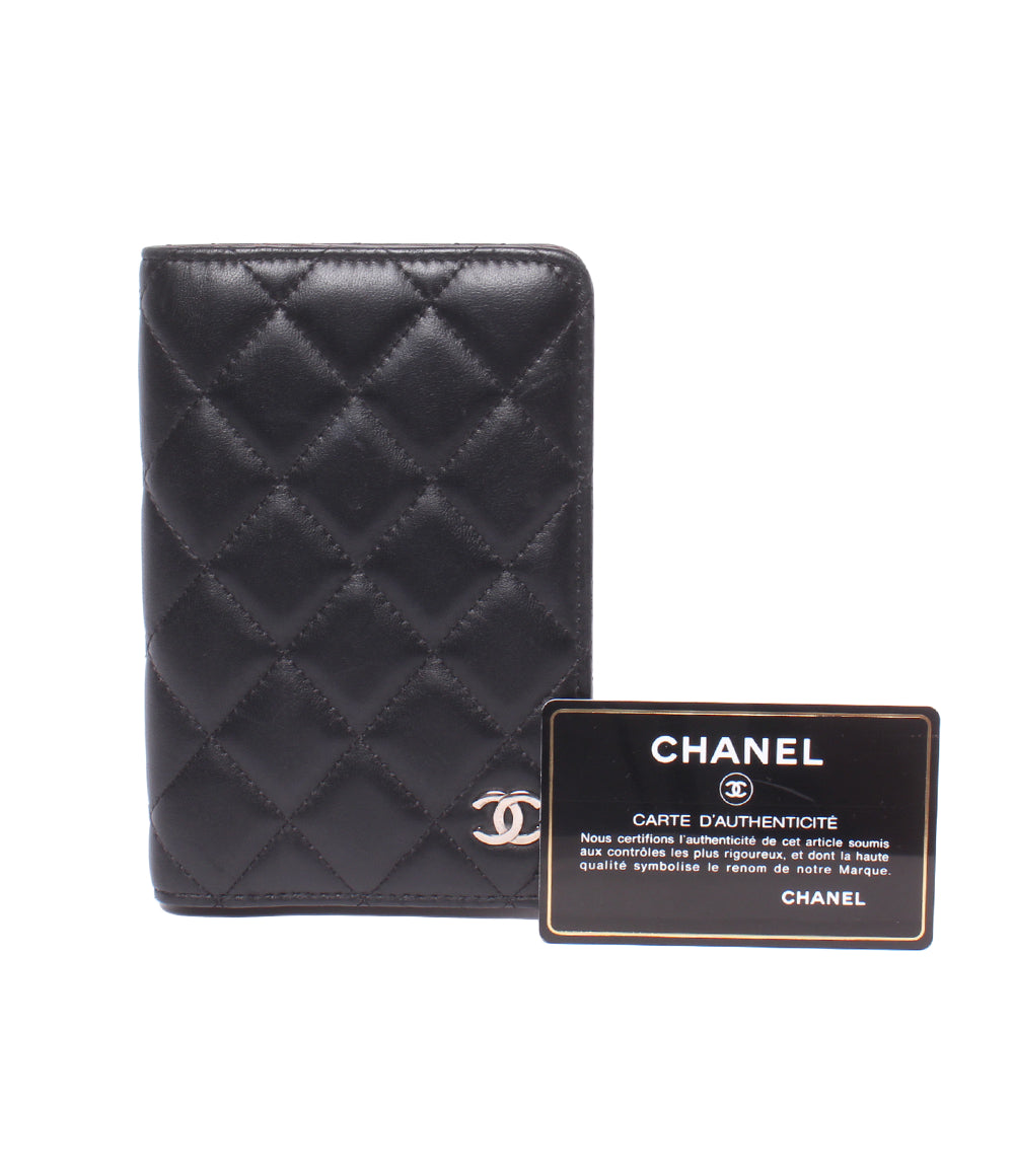 CHANEL 手帳カバー シルバー金具 16番台 マトラッセ レディース シャネル