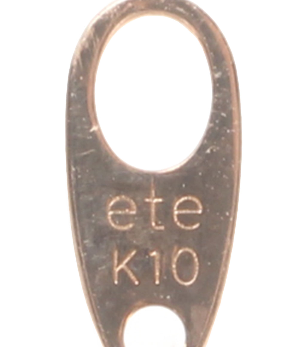 美品 ete ネックレス K10 ベビーパール3mm レディース エテ