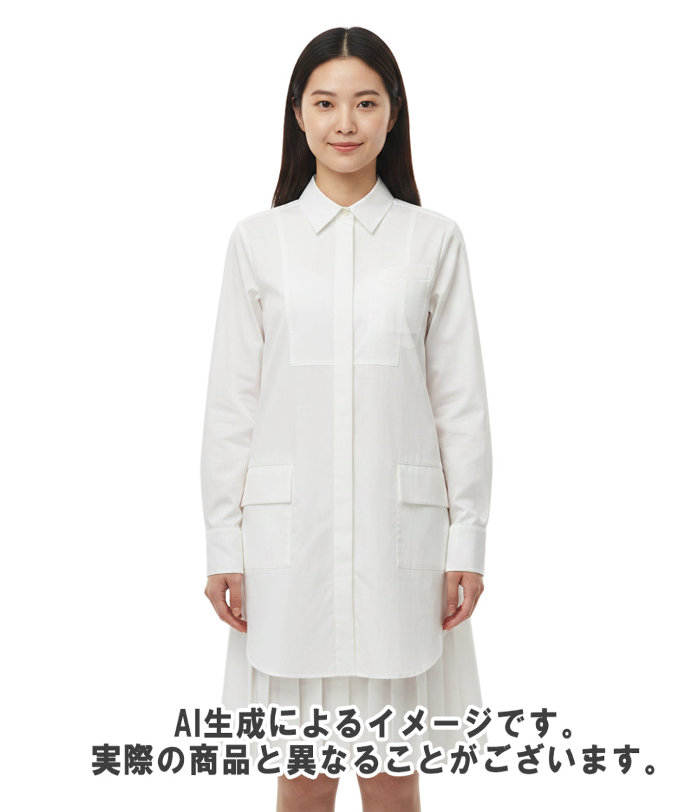 Sacai 長袖 バッグプリーツ ワンピース 21-05524 レディース SIZE 1 サカイ