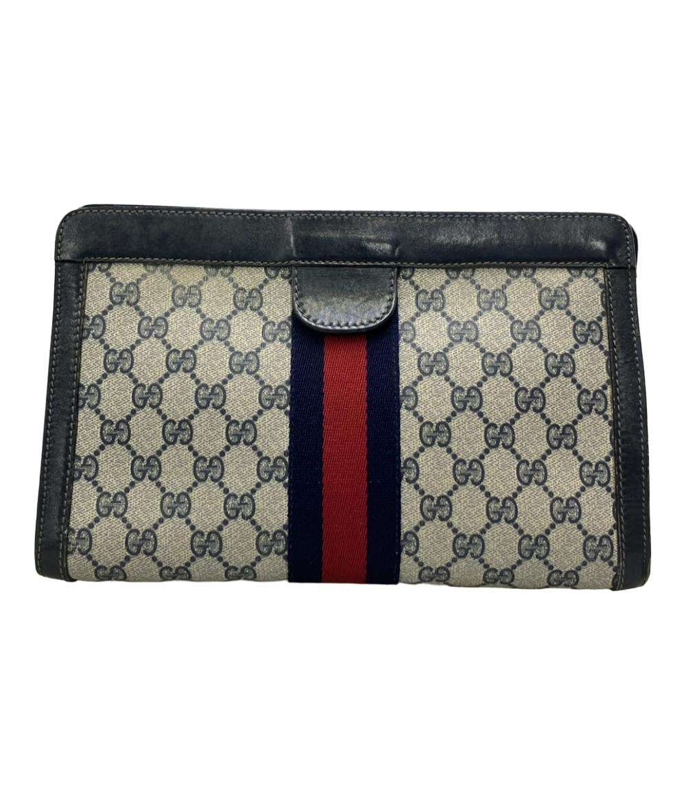 美品GUCCI クラッチバック GUCCI クラッチバッグ セカンドバッグ シェリーライン GGスプリーム