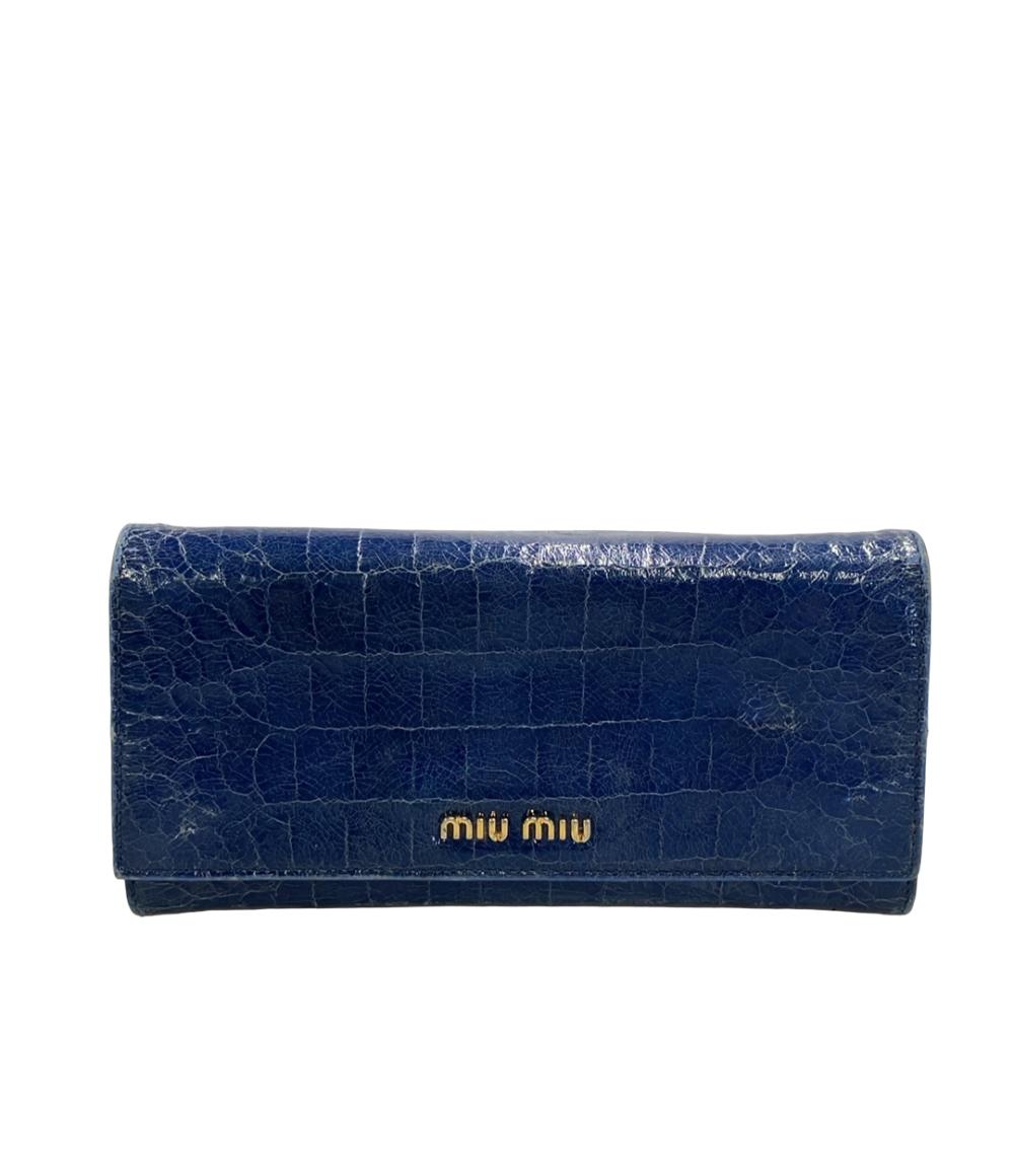 【泉】ミュウミュウ(miu miu)長財布　新品 ミュウ ミュウ 長財布 レディース Miu Miu – Rehello by BOOKOFF