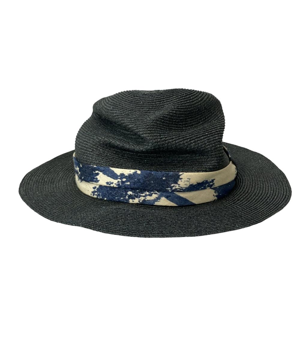 美品 カシラ 麦わら帽子 ストローハット レディース SIZE L CA4LA