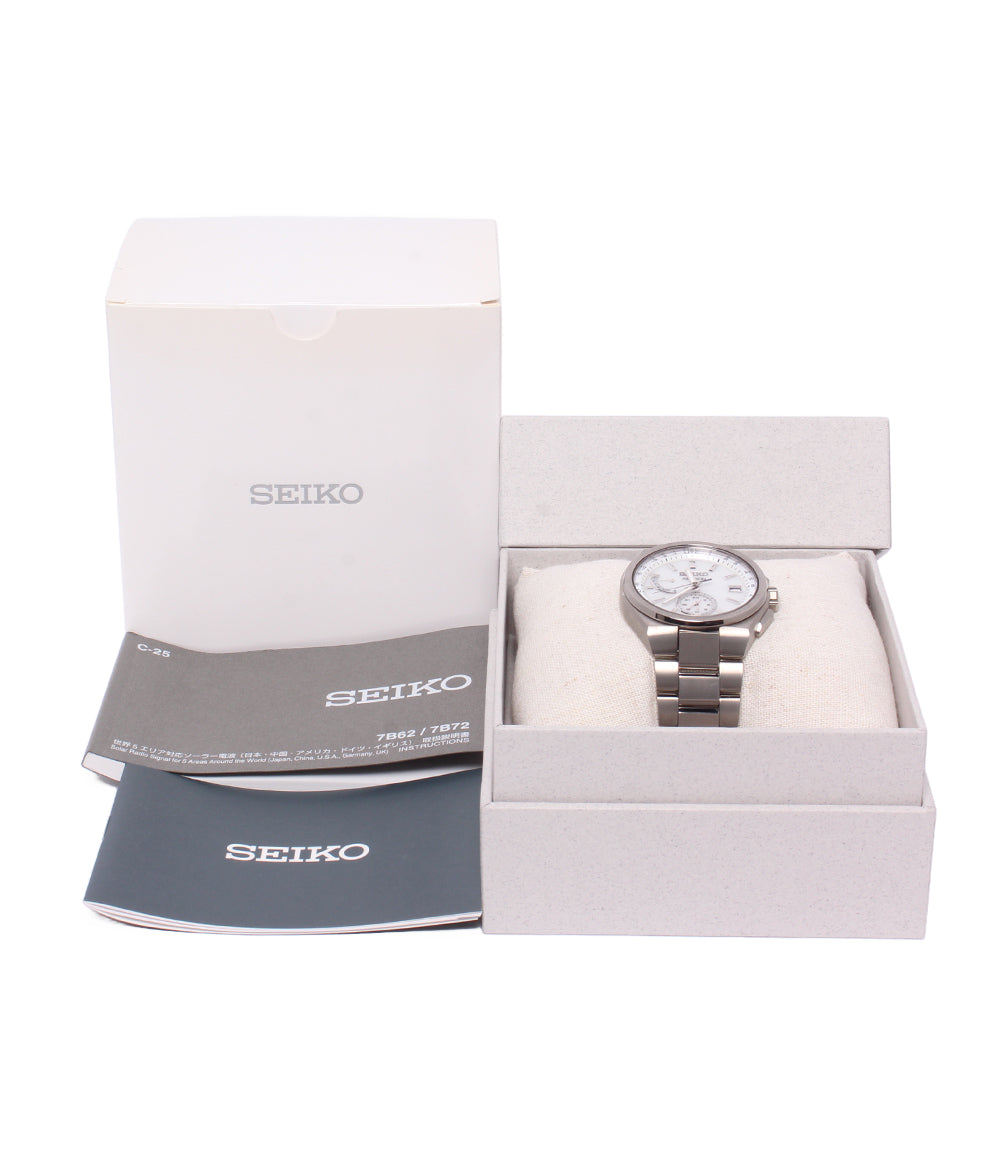 SEIKO 腕時計 アストロン ネクスター ソーラー電波 ホワイト SBXY-085 メンズ セイコー