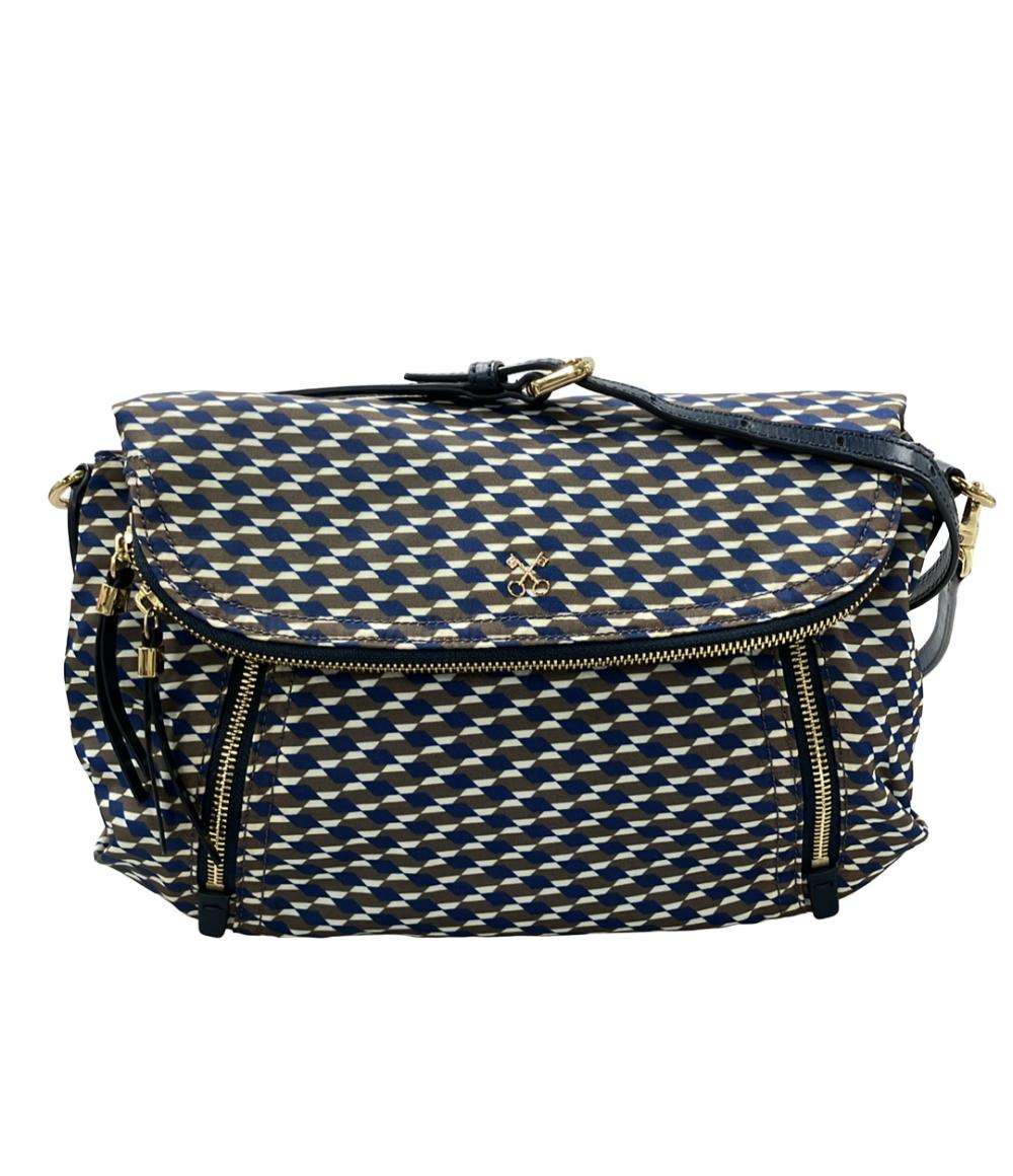 サザビー SAZABY ショルダーバッグ 斜め掛け レザー ブルー/055322【中古】 SAZABY ショルダーバッグ 斜めがけ レディース サザビー – Rehello by