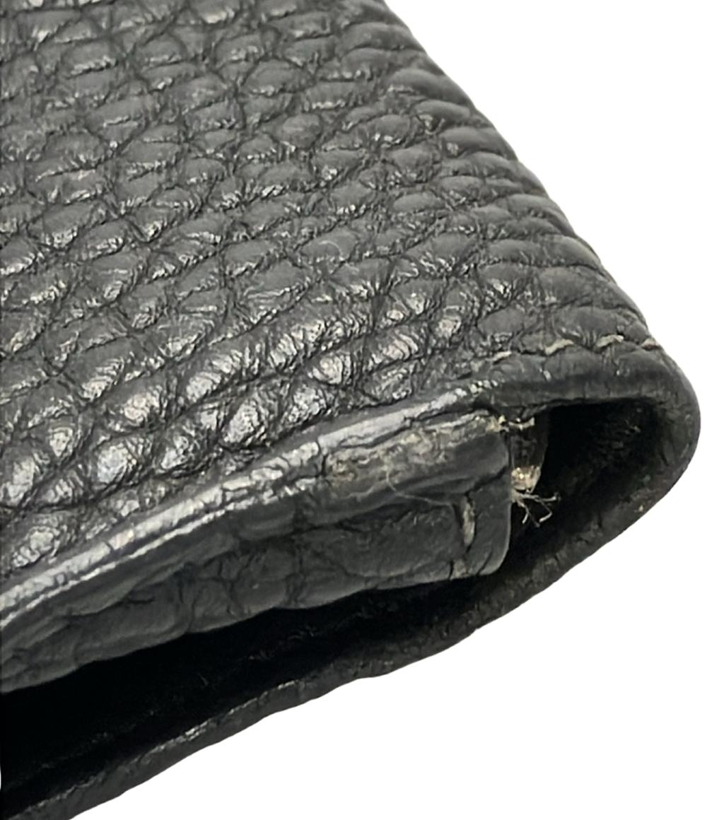 エルメス カードケース ▫︎H刻印 シルバー金具 キーチェーン付き ドゴン ユニセックス HERMES