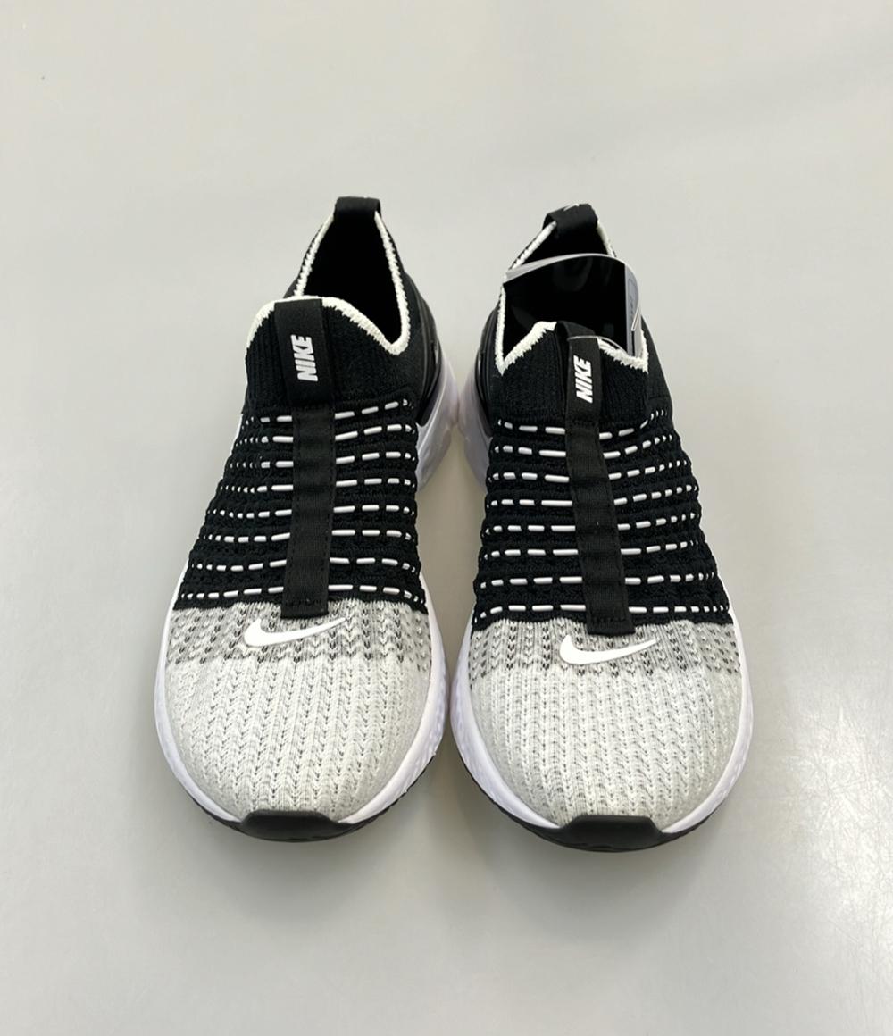 美品 NIKE スリッポン W REACT PHANTOM RUN FK 2 CJ0280-001 レディース SIZE 23.0 (M) ナイキ