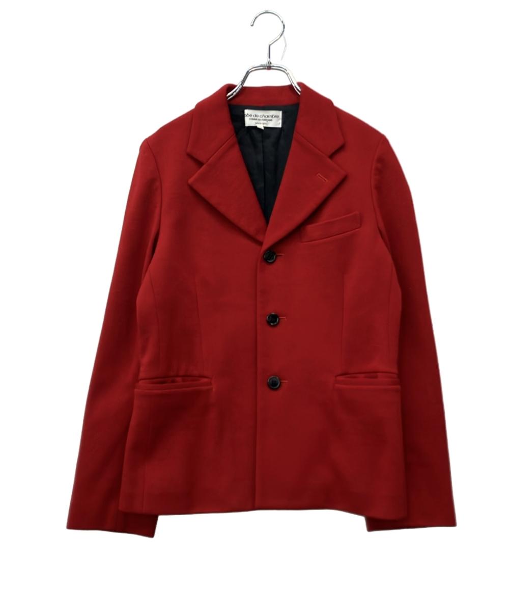 美品　コムデギャルソン　ウール　ジャケット　テーラードジャケット　赤　サイズL robe de chambre COMME des GARCONS テーラードジャケット 3B ウール