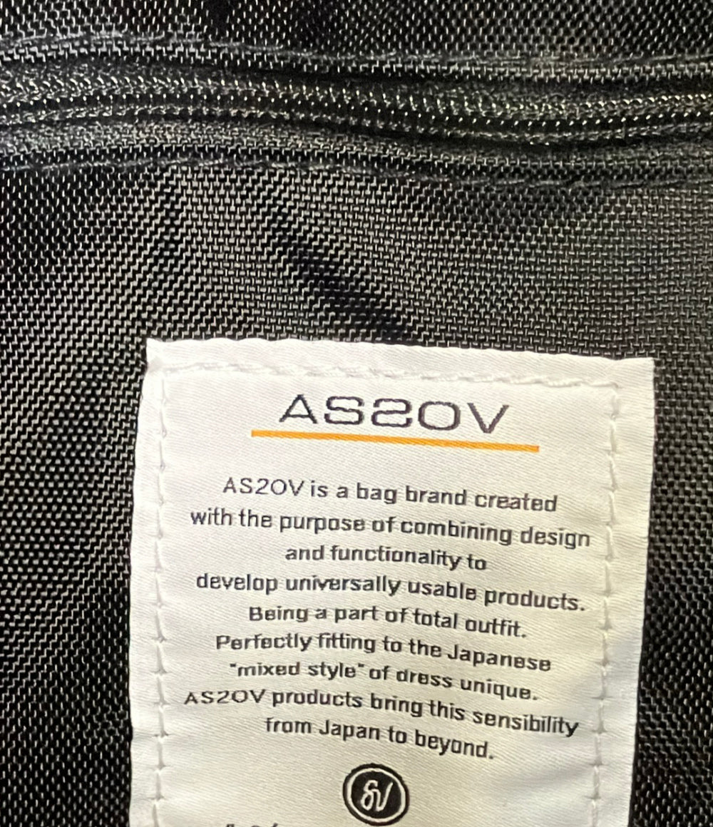 AS2OV ハンドバッグ ショルダーバッグ 2WAY 斜め掛け 巾着型 メンズ アッソブ